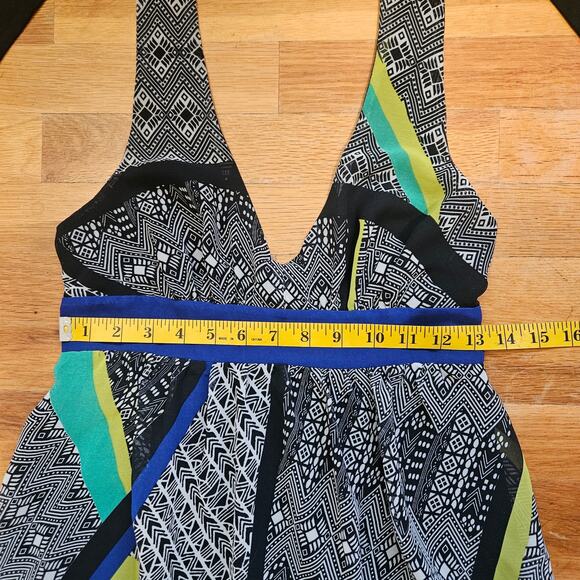 Promod‎ Halter Maxi Dress Size S Boho Smocked Festival Summer - Picture 8 of 11